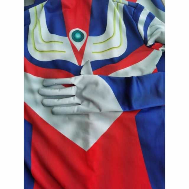 送料無料 ウルトラマンティガ風全身タイツコスプレ衣装 子供